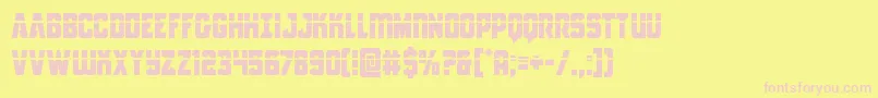 Antilleslaser Font – Pink Fonts on Yellow Background