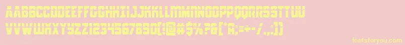 Antilleslaser Font – Yellow Fonts on Pink Background