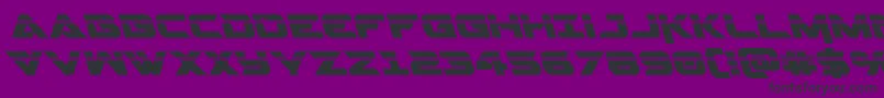 Gemina2laserleft Font – Black Fonts on Purple Background