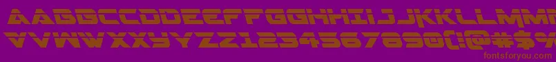 Gemina2laserleft Font – Brown Fonts on Purple Background