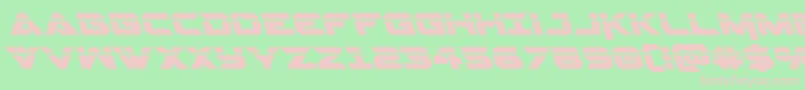 Gemina2laserleft Font – Pink Fonts on Green Background