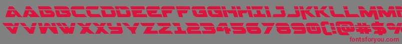 Gemina2laserleft Font – Red Fonts on Gray Background