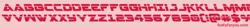 Gemina2laserleft Font – Red Fonts on Pink Background