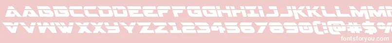 Gemina2laserleft Font – White Fonts on Pink Background