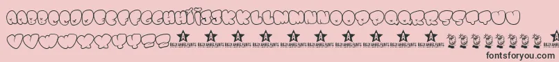 BombfontTrial Font – Black Fonts on Pink Background