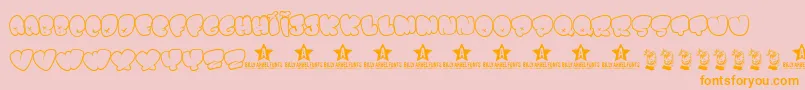 BombfontTrial Font – Orange Fonts on Pink Background