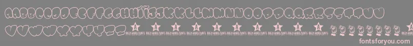 BombfontTrial Font – Pink Fonts on Gray Background