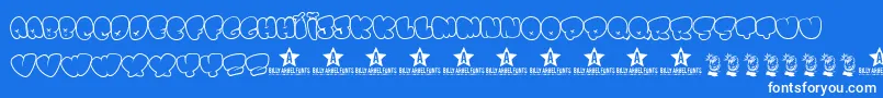 BombfontTrial Font – White Fonts on Blue Background