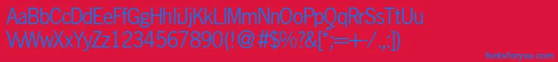fuente NobbigothikdbNormal – Fuentes Azules Sobre Fondo Rojo