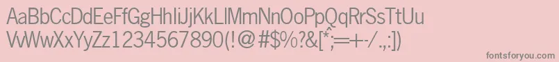 NobbigothikdbNormal Font – Gray Fonts on Pink Background