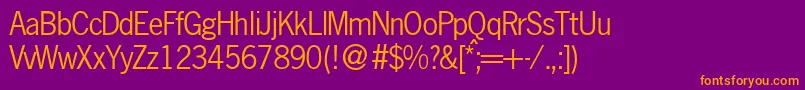 fuente NobbigothikdbNormal – Fuentes Naranjas Sobre Fondo Morado