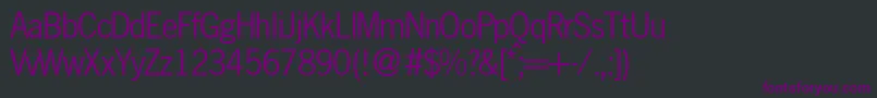 NobbigothikdbNormal Font – Purple Fonts on Black Background