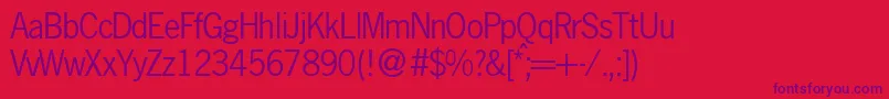 NobbigothikdbNormal-Schriftart – Violette Schriften auf rotem Hintergrund