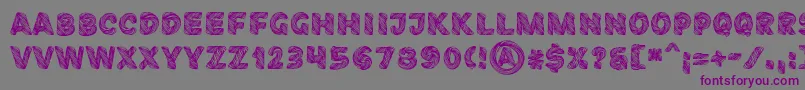 FibographyPersonaluse Font – Purple Fonts on Gray Background