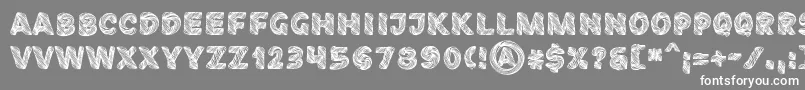 フォントFibographyPersonaluse – 灰色の背景に白い文字