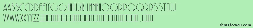 SolarRegular Font – Black Fonts on Green Background