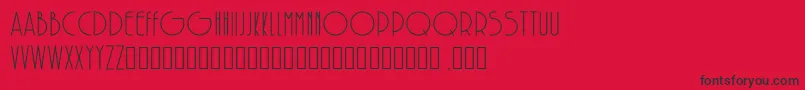 SolarRegular Font – Black Fonts on Red Background