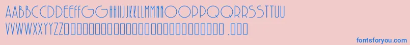 SolarRegular Font – Blue Fonts on Pink Background