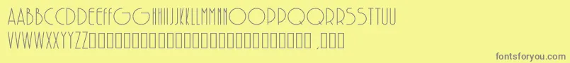 SolarRegular Font – Gray Fonts on Yellow Background