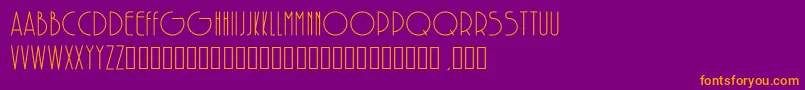 SolarRegular Font – Orange Fonts on Purple Background