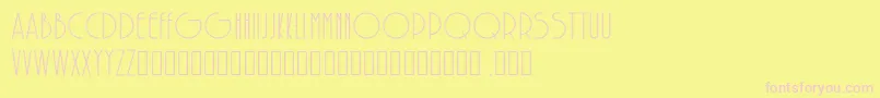 SolarRegular Font – Pink Fonts on Yellow Background