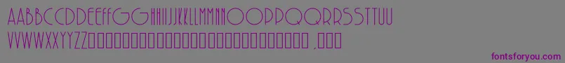 SolarRegular Font – Purple Fonts on Gray Background