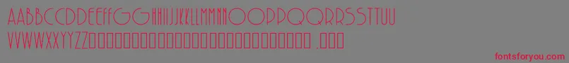 SolarRegular Font – Red Fonts on Gray Background