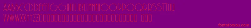 SolarRegular Font – Red Fonts on Purple Background