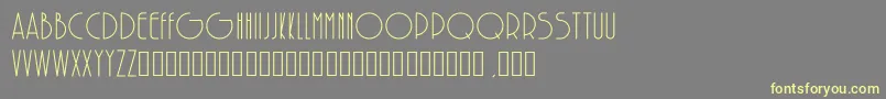 SolarRegular Font – Yellow Fonts on Gray Background