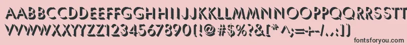 フォントUmbraNormal – ピンクの背景に黒い文字