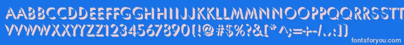 More about UmbraNormal Font UmbraNormal Font – Pink Fonts on Blue Background