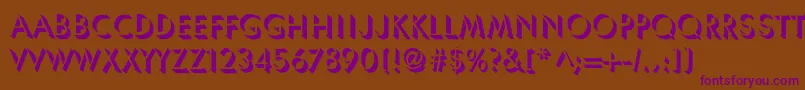 Lisätietoja UmbraNormal-fontista UmbraNormal-fontti – violetit fontit ruskealla taustalla