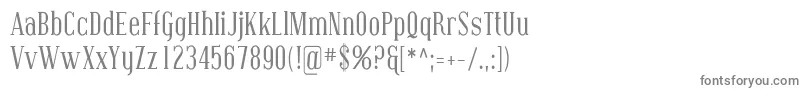 CovingtonCond Font – Gray Fonts on White Background