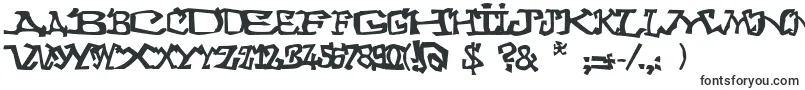 Шрифт Graffitithree – буквенные шрифты