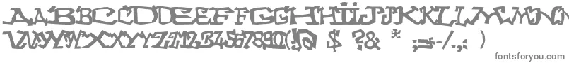 Шрифт Graffitithree – серые шрифты