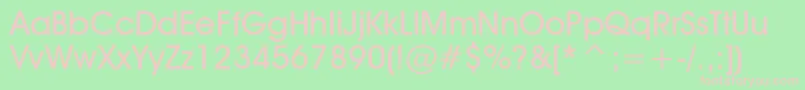 AvantGardeMediumBt Font – Pink Fonts on Green Background