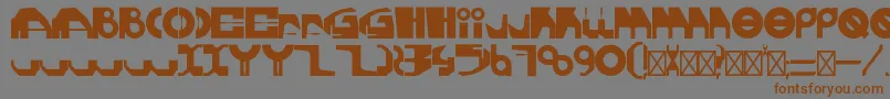 GherotypeRegular Font – Brown Fonts on Gray Background