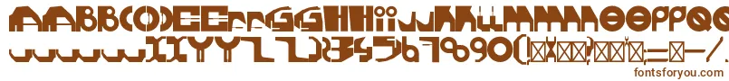 Шрифт GherotypeRegular – коричневые шрифты на белом фоне