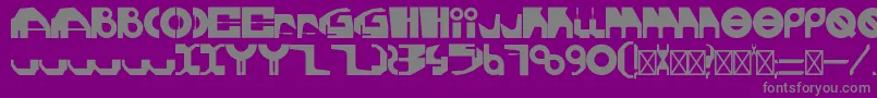 GherotypeRegular Font – Gray Fonts on Purple Background