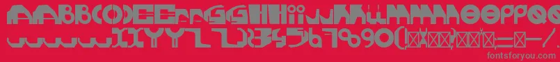 Подробнее о шрифте GherotypeRegular Шрифт GherotypeRegular – серые шрифты на красном фоне