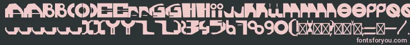 GherotypeRegular Font – Pink Fonts on Black Background