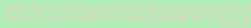 Addlo Font – Pink Fonts on Green Background
