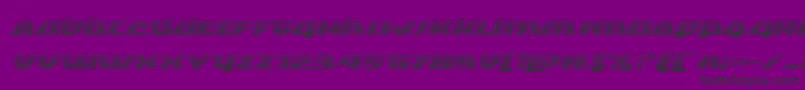 フォントBlackbishopgradital – 紫の背景に黒い文字