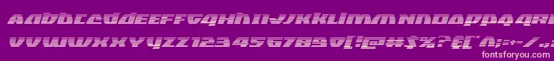 Blackbishopgradital Font – Pink Fonts on Purple Background