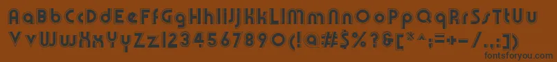 OlympikRegular Font – Black Fonts on Brown Background