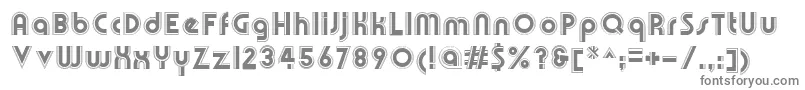Шрифт OlympikRegular – серые шрифты