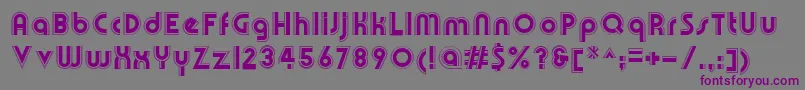 Шрифт OlympikRegular – фиолетовые шрифты на сером фоне