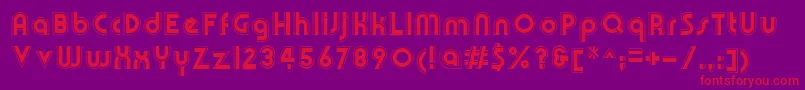 OlympikRegular Font – Red Fonts on Purple Background