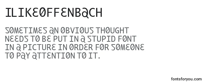 Review of the Ilikeoffenbach Font
