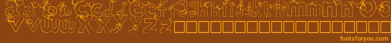 More about RypChc Font RypChc Font – Orange Fonts on Brown Background